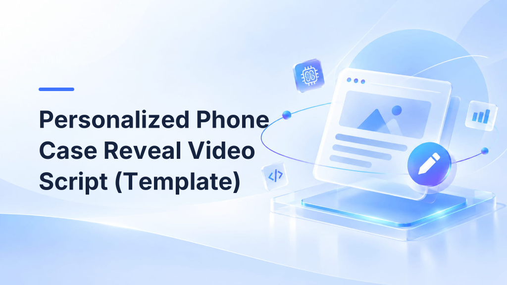 Personalized Phone Case Reveal Video Script (Template)