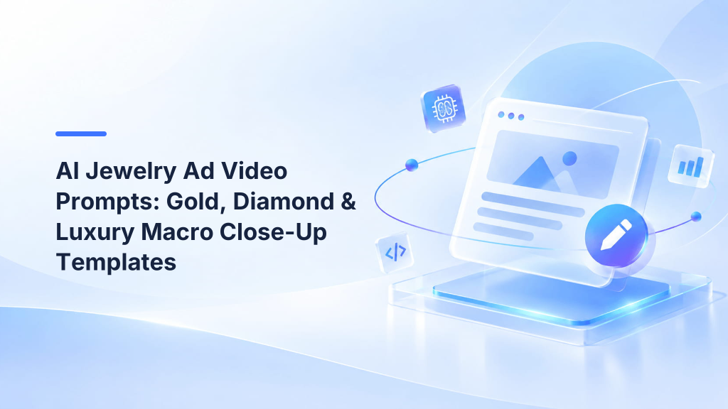 AI Jewelry Ad Video Prompts: Gold, Diamond & Luxury Macro Close-Up Templates
