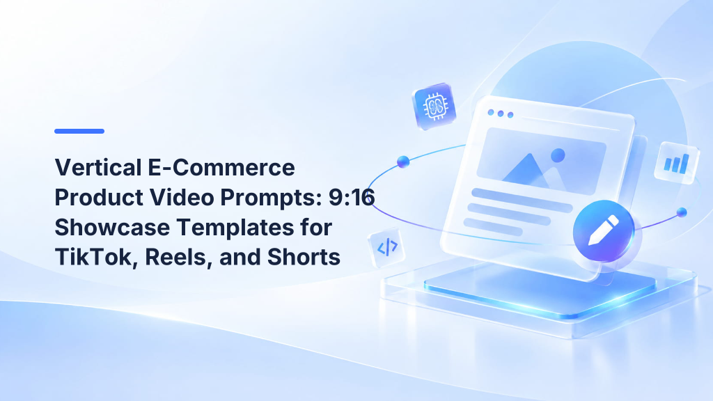 Vertical E-Commerce Product Video Prompts: 9:16 Showcase Templates for TikTok, Reels, and Shorts