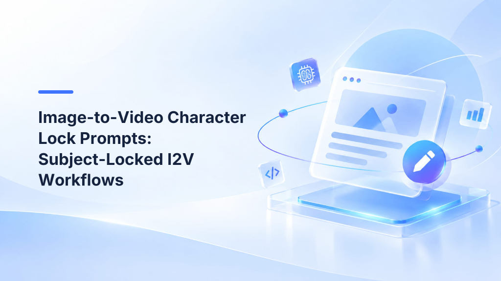 Image-to-Video Character Lock Prompts: Subject-Locked I2V Workflows