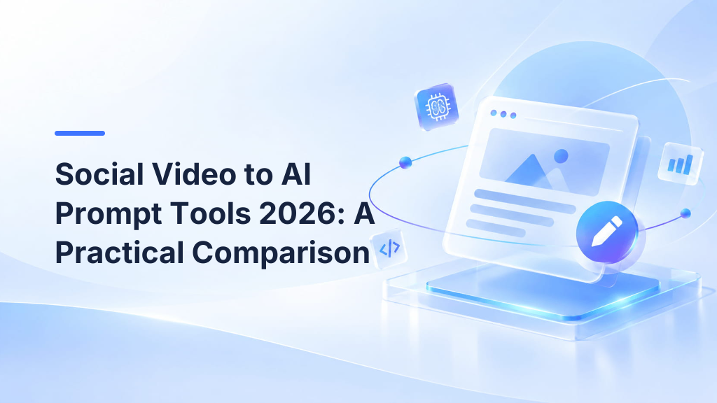 Social Video to AI Prompt Tools 2026: A Practical Comparison