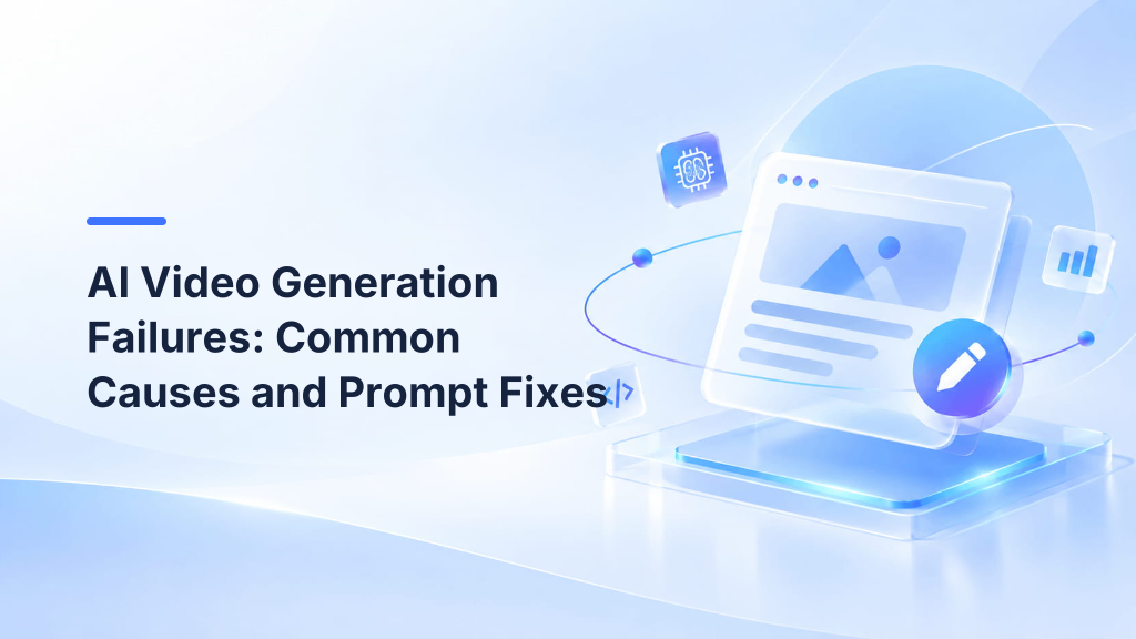 AI Video Generation Failures: Common Causes and Prompt Fixes