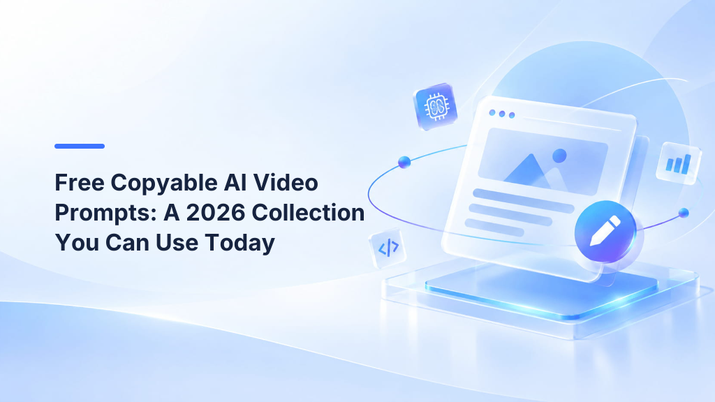 Free Copyable AI Video Prompts: A 2026 Collection You Can Use Today