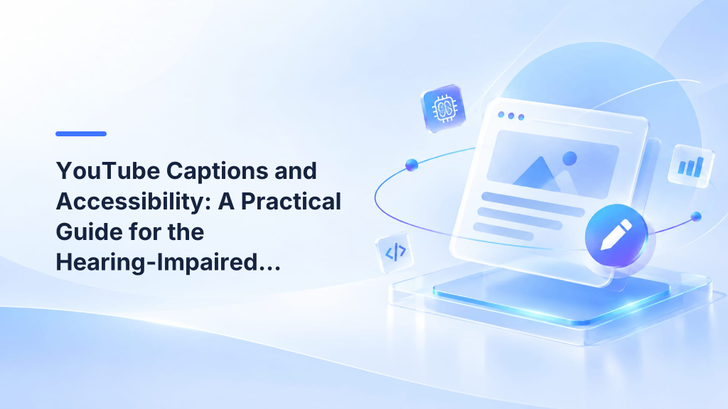 YouTube Captions and Accessibility: A Practical Guide for the Hearing-Impaired Community