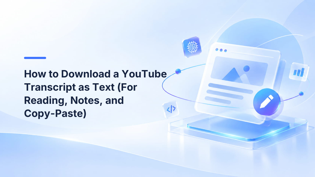 How to Download a YouTube Transcript as Text (For Reading, Notes, and Copy-Paste)