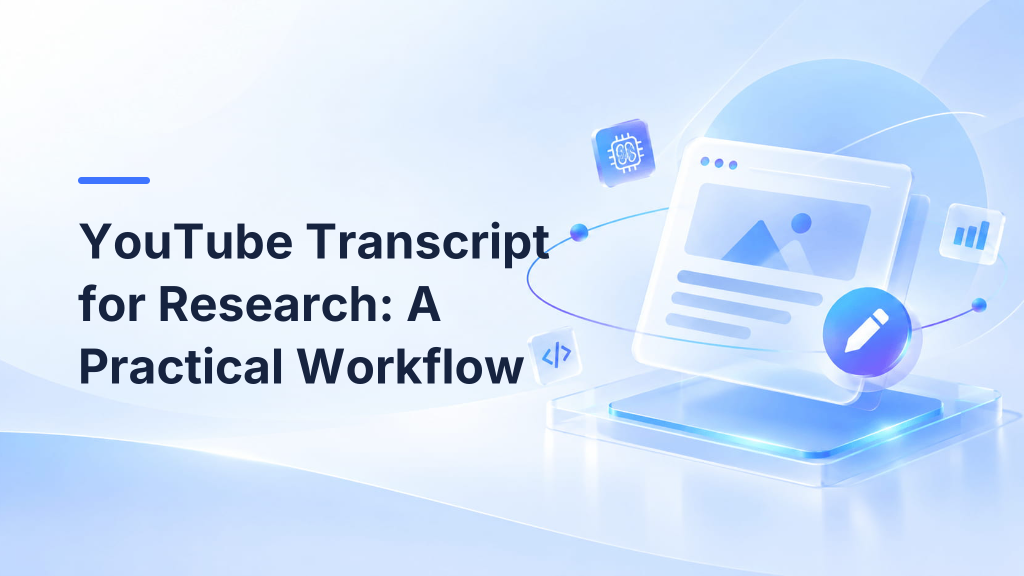 YouTube Transcript for Research: A Practical Workflow