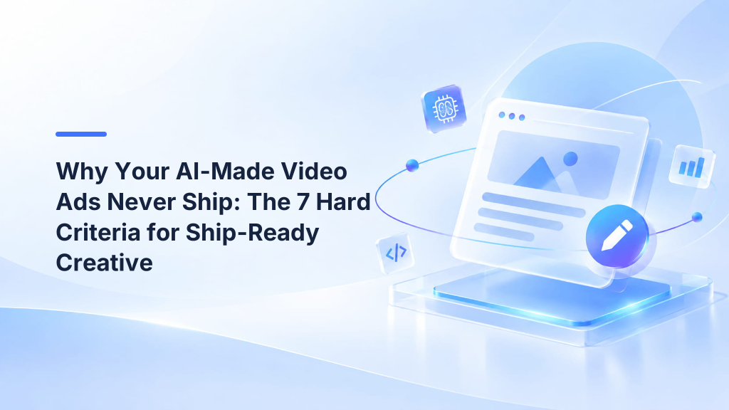 Why Your AI-Made Video Ads Never Ship: The 7 Hard Criteria for Ship-Ready Creative