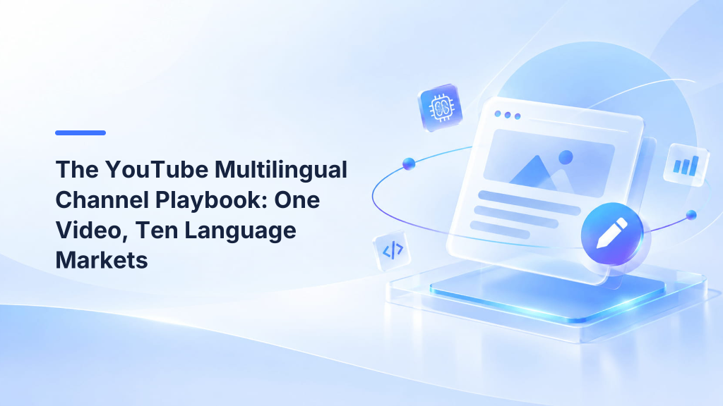 The YouTube Multilingual Channel Playbook: One Video, Ten Language Markets