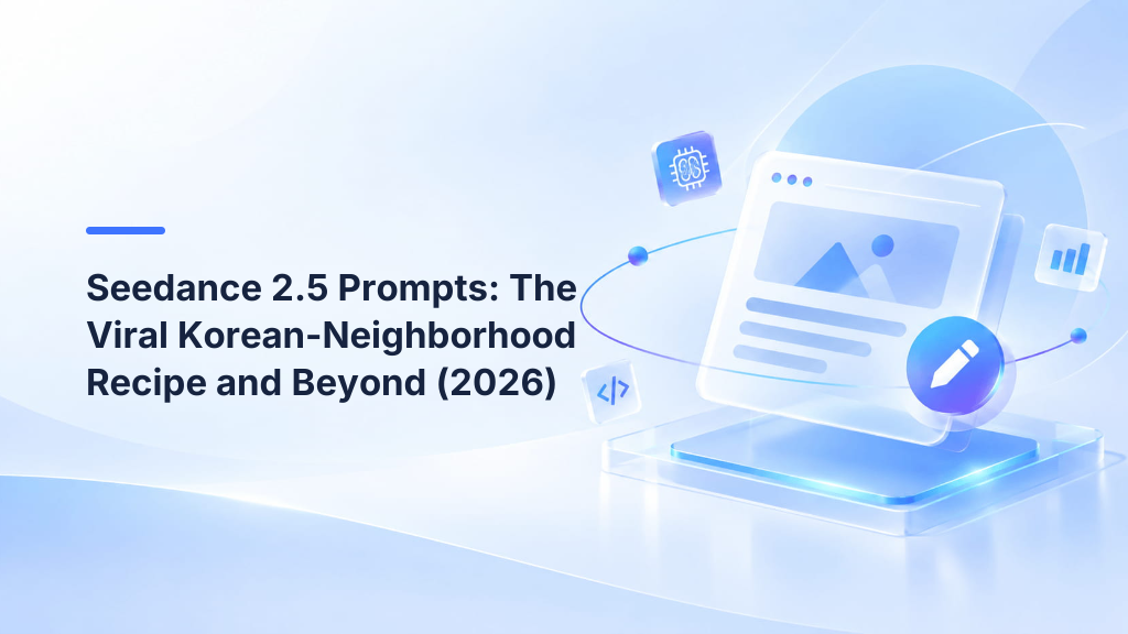 Seedance 2.5 提示词指南：病毒式韩巷配方全解析（2026）