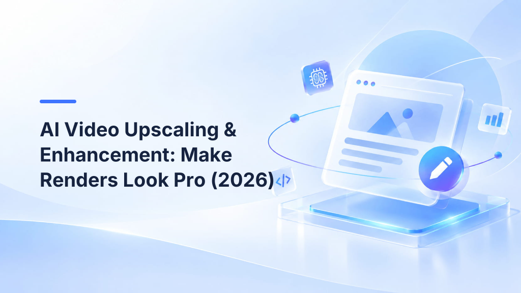 AI Video Upscaling & Enhancement: Make Renders Look Pro (2026)